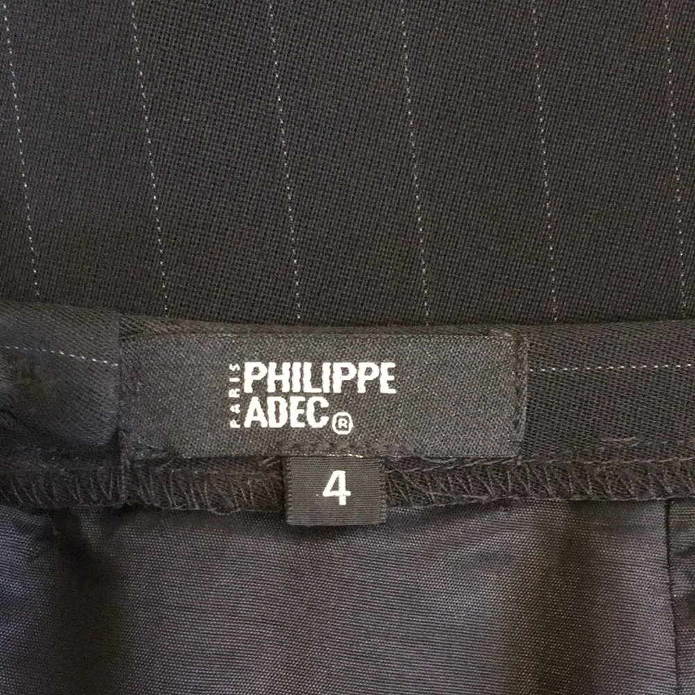 PHILIPPE ADEC | Wool Blend Opera Skirt Pinstripe - Picture 16 of 16